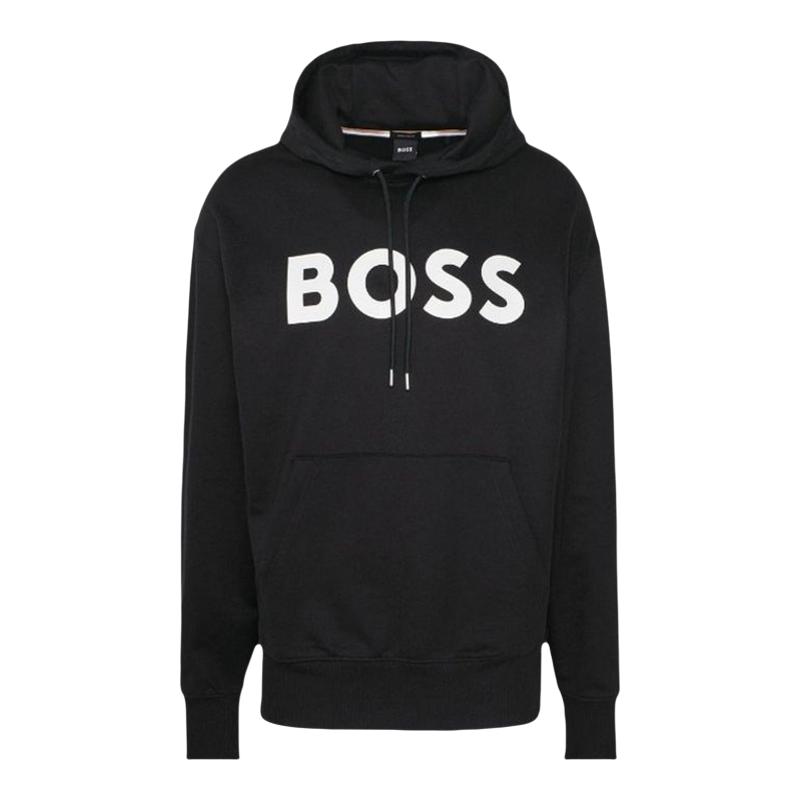 【自营】Hugo Boss/雨果博斯 男士印花LOGO纯色连帽卫衣 50496661