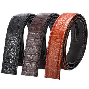 不带头皮带男真皮自动扣青年无头腰带身中青年纯牛皮男士裤带条潮