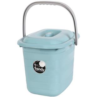 带盖手提水桶家用宿舍洗澡洗衣桶长方形塑料桶泡脚桶洗车用储水桶