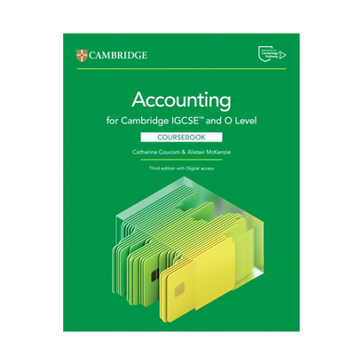 0452/0985/7707考试剑桥IGCSE和O级会计学教材(2027考纲)Cambridge IGCSE and O Level Accounting Coursebook/Workbook含电子码