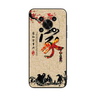 luckrider适用于华为荣耀x30手机壳adt-an00防摔ANY-AN00创意huawei复古any-an00花朵ADT-AN00保护套huawei软