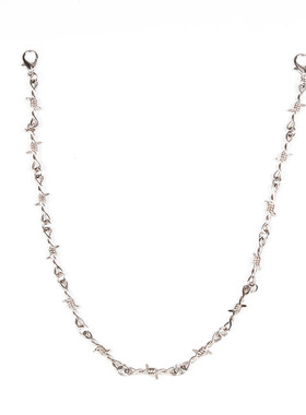 欧美INS小众复古芒刺国潮项链