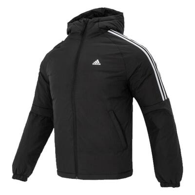 阿迪达斯羽绒服男装秋季新款保暖运动服休闲宽松连帽外套IT8730