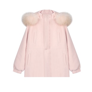 lp雪服！人气返场&新增粉色 面料毛领全定染 重工外套甜美粉显瘦