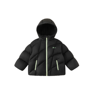 INSbobo儿童羽绒服女童三防连帽外套冬季新款男童防寒服童装衣服