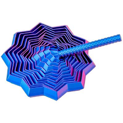 萝卜塔3D打印视错觉折叠多边形解压螺旋立体设计玩具儿童益智玩具