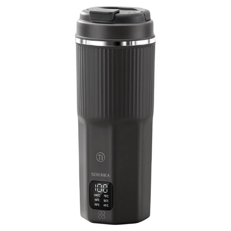 SDRNKA纯钛电热杯烧水壶旅行便携高端Ti加热水杯usb-Type-C恒温杯