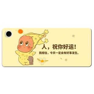 加热鼠标垫超大女生高颜值办公室星星人冬季桌面加热暖手垫可定制