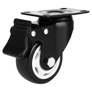 万向轮轮子手推车脚轮轱辘滚轮重型静音耐磨带轴刹车家具底轮滑轮