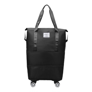 带轮子的行李袋万向轻便携手拉带滑轮收纳包大容量健身外出大容量