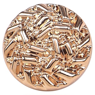 小香风金属纽扣圆形百搭立体颗粒感个性设计上衣外套西服大衣扣子