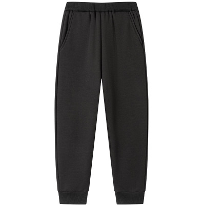 euv儿童可调节腰围加绒运动长裤