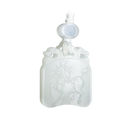 和合玉器男女适用羊脂白玉麒麟