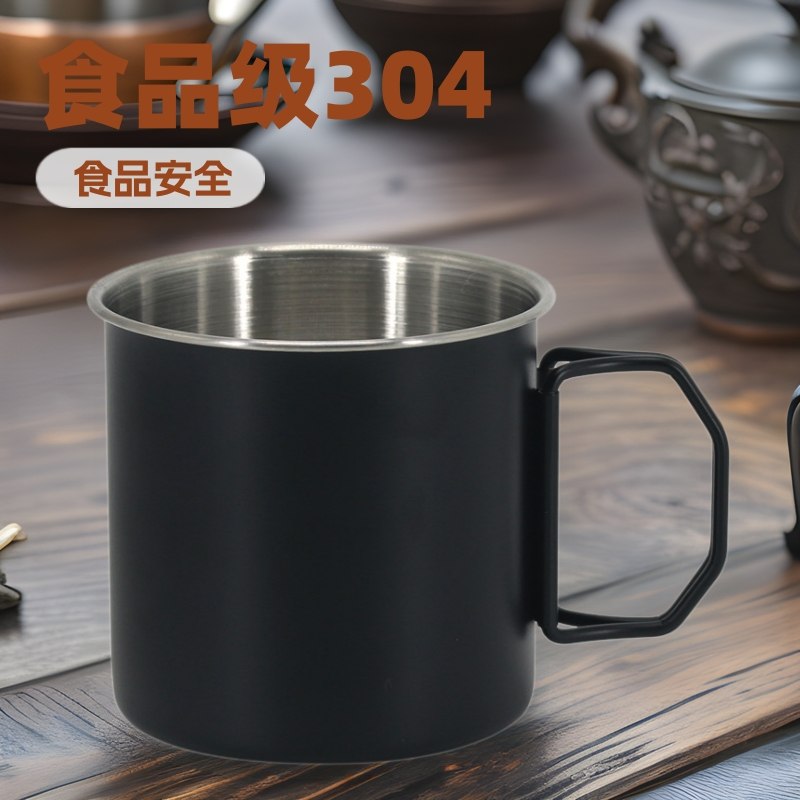 户外大号全套野营露营铝合金钛茶杯组合折叠装备马克杯便携式杯子