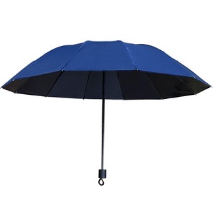 12骨手动折叠雨伞加固抗风男女晴雨两用伞防晒防紫外线遮阳太阳伞