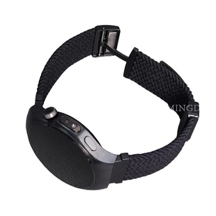 曜石黑适用华为Watch5手表watch4pro表带gt6编织尼龙GT5磁吸扣男watch3pro高级感gt4智能运动3/2秋冬新款腕带