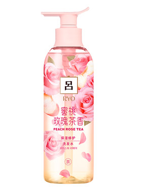 【官方正品】RYO蜜桃玫瑰吕洗发水保湿顺滑洗发露修护洗发正品