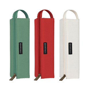 日本KOKUYO国誉笔袋女简约日系男方形对开大容量文具袋学生通用