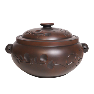 云南不加水煲汤砂锅炖汤家用燃气陶瓷沙锅传统中式老土陶炖锅石锅