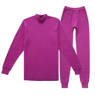 中老年纯棉秋衣秋裤内衣套装红豆