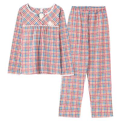 睡衣纯棉套头薄款家居服短袖长裤