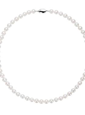 LADYB珍珠项链纯银元宝扣女轻奢