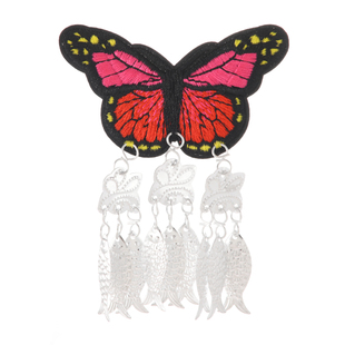 贵州苗族民族风特色非遗苗绣蝴蝶苗银流苏冰箱贴文创伴手礼纪念品