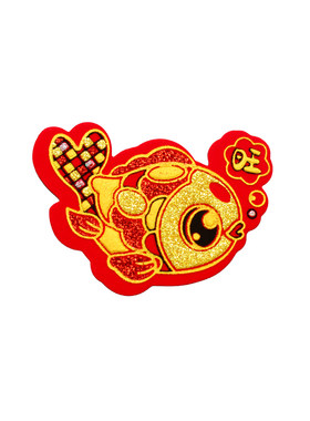 绒布自粘小福字春节过年喜庆福贴