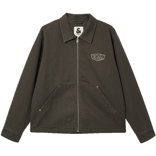 杰克琼斯外套男款秋季新款时尚复古宽松夹克潮流休闲纯棉上衣男装