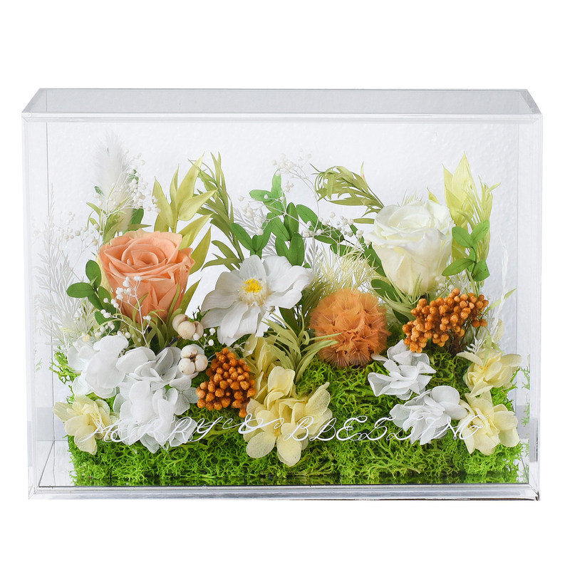 教师节礼物永生花玫瑰花真花康乃永生花
