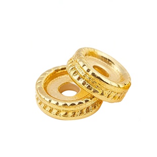 镀18K金手串隔片垫片水晶散珠配饰diy串珠材料手链配珠小隔珠配件