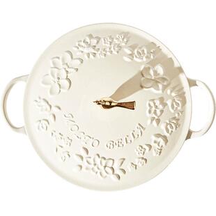 moltobella【专柜清仓】莫特贝拉铸铁珐琅锅浮雕炖汤锅电磁炉通用