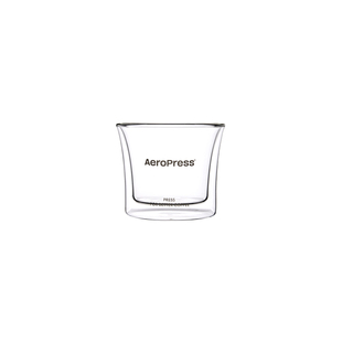 AeroPress爱乐压咖啡杯双层高硼硅玻璃分享杯透明萃取杯品茗杯子