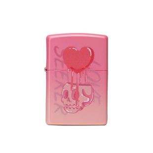打火机Zippo正品 恋爱至死粉色彩印防风煤油彩印生日礼物送女生酷