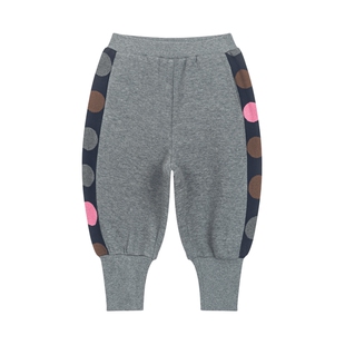 【商场同款】马拉丁童装儿童裤子冬新款女小童趣味波点针织长裤