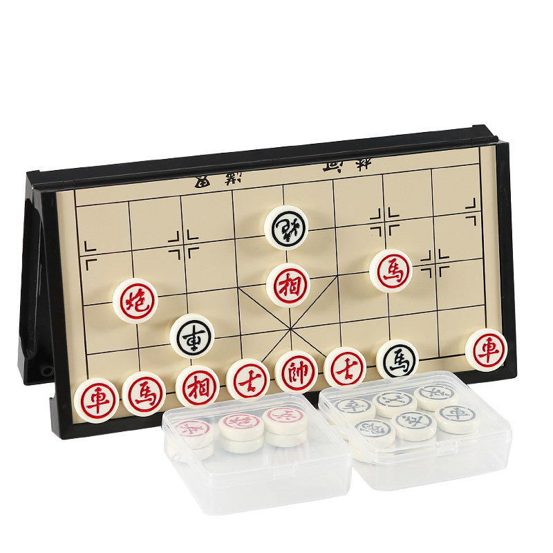 可折叠便携式益智石像中国象棋