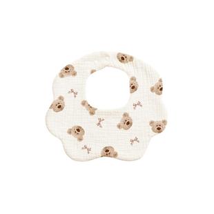 婴儿围嘴纯棉a类新生婴幼儿男女宝宝口水巾秋冬防水纱布围脖围兜