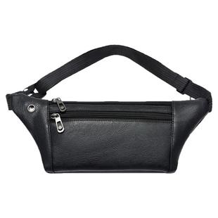 男女户外运动腰包多功能皮款跑步防盗手机袋休闲时尚隐形贴身腰包