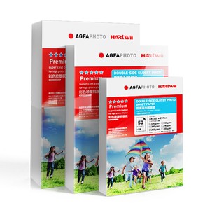 爱克发A4铜版纸200g160g双面高光a3名片彩喷照片相片纸300g白卡纸