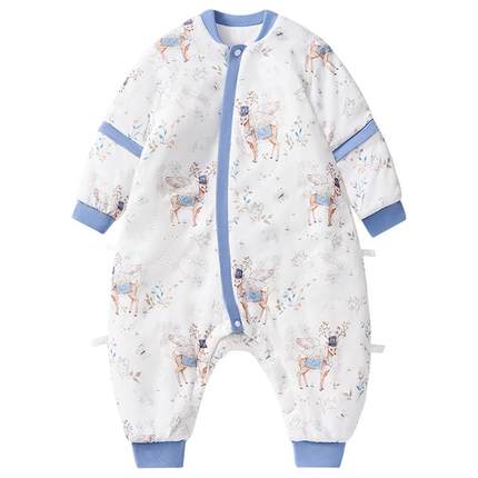 欧孕听梦婴儿睡袋四季宝宝恒温分腿睡袋儿童防踢被子神器春秋冬款