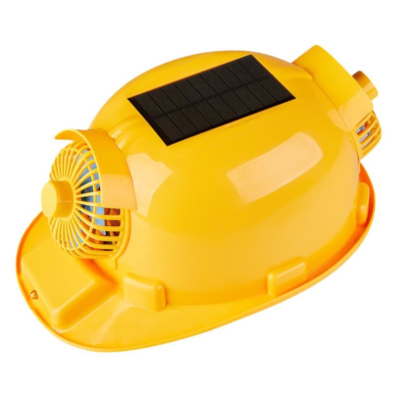 头灯降温透气工地带电男女双风扇