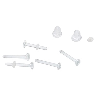 仙人穿刺 无铅玻璃隐形透明耳堵女鼻钉/耳钉 体检考试养耳洞拍CT