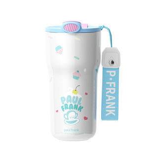 大嘴猴保温杯女生高颜值吸管杯学生可爱咖啡杯外出携带水杯保冷杯