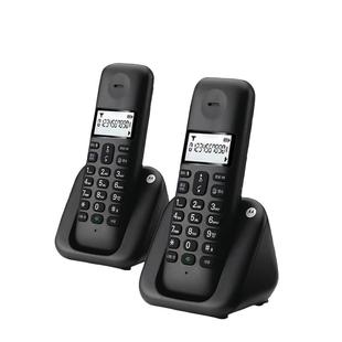 摩托罗拉(Motorola)数字无绳电话机T301C子母机无线电话 办公家用中文移动座机 白色背光