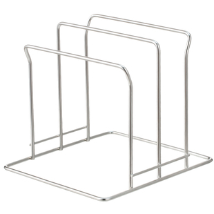 霜山304不锈钢砧板架两格宽座厨房置物架锅盖收纳架菜板架案板架