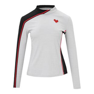 【暖暖系列】svg高尔夫春季新款女装小立领长袖t恤打底衫保暖上衣