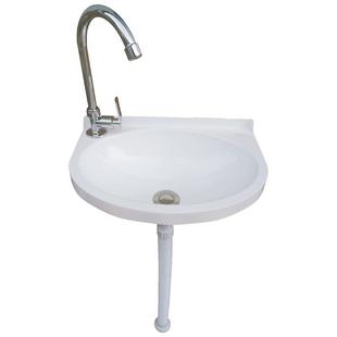 免打孔挂墙式洗脸盆家用塑料简易洗手盆出租房儿童洗漱台小洗手池