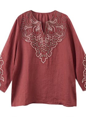 【织梦录】苎麻重工刺绣小众衬衫