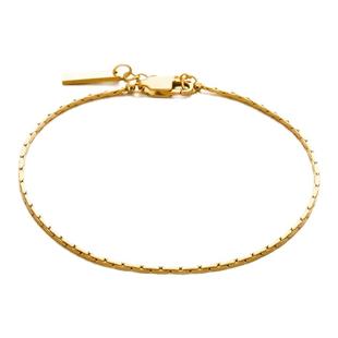 极细手链男款钛钢镀金冷调白电线链新品网红爆款简约时尚学生轻奢