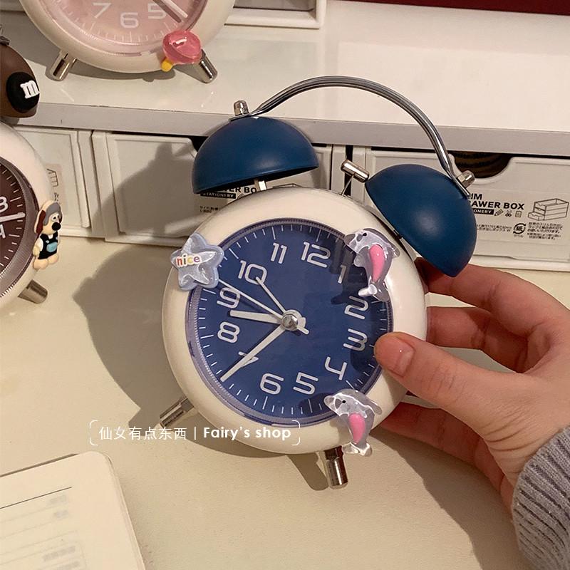 高颜值小闹钟学生专用起床神器强力叫醒宿舍2024新款时钟电子闹铃